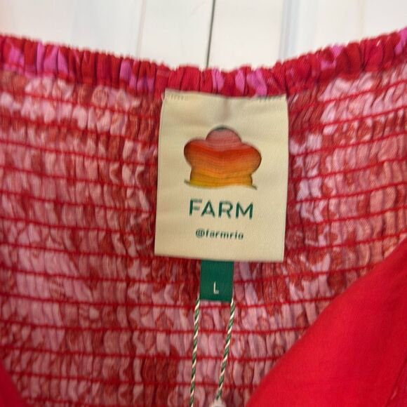 FARM Rio Red and Pink Floral Jumpsuit - Picture 5 of 14